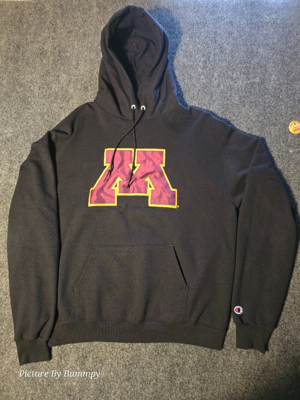 Champion University of Minnesota Golden Gophers Embroidered Hoodie - Large